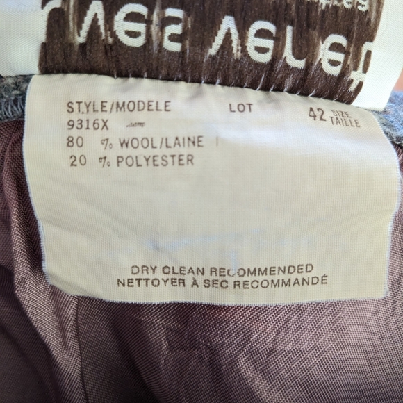 Vintage wool lined midi skirt - Picture 2 of 6